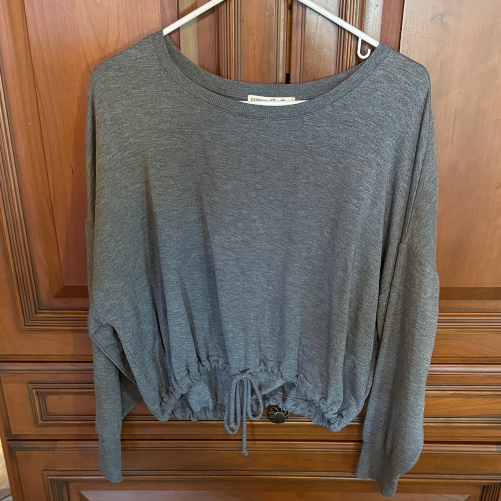 Express Charcoal Gray Women's Sweatshirt